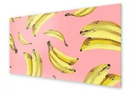 Dekoracje domu - Panel kuchenny HOMEPRINT Banany na różowym tle 125x50 cm - miniaturka - grafika 1