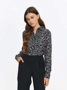 Koszula damska w drobne kwiaty - Koszule damskie - miniaturka - grafika 1