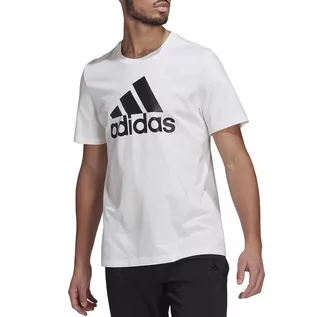 Koszulki męskie - Adidas Koszulka Essentials Big Logo Tee GK9124 - biała - grafika 1