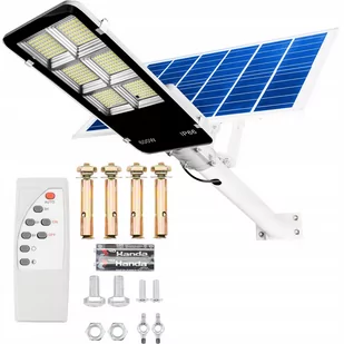 Lampa Solarna Uliczna LED 600W 6500K LATARNIA z Uchwytem i Pilotem - Halogeny - miniaturka - grafika 1