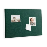 Tablice i flipcharty - Kolorowy Organizer - Tablica Korkowa z Pinezkami - Wzór liści 60x40 cm - miniaturka - grafika 1