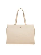 Torebki damskie - Tommy Hilfiger Torebka Th Legacy Tote AW0AW17197 Écru - miniaturka - grafika 1