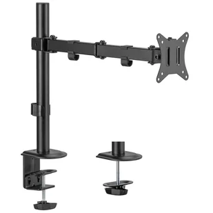 Maclean uchwyt biurkowy do monitora lcd, 17-32", 9kg, vesa 75x75, 100x100, podwójne ramię mc-753n - Uchwyty do monitorów - miniaturka - grafika 1
