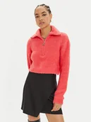 Swetry damskie - Patrizia Pepe Golf 2K0298 K222 Koralowy Relaxed Fit - miniaturka - grafika 1