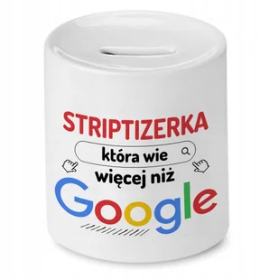 Skarbonka Dla Striptizerki na Urodziny na Prezent z Nadrukiem ze Zdjęciem + Opakowanie na prezent (wzór 02) - Skarbonki - miniaturka - grafika 1