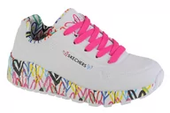 Buty dla dziewczynek - Skechers Uno Lite 314976L-WMLT dziewczęce sneakersy, białe, rozmiar 30 - miniaturka - grafika 1