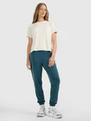 Koszulki i topy damskie - T-shirt z prążkowanej dzianiny z modalem damski 4F 4FRAW25TTSHF3282-12S Biały XS - miniaturka - grafika 1