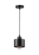 Lampy sufitowe - Elza lampa wisząca 1xE27 czarna - miniaturka - grafika 1