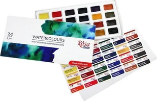Farby akwarelowe w kostkach 2,5ml 24 kolorów - Przybory szkolne Farby akwarelowe w kostkach 2,5ml 24 kolorów - Przybory szkolne - miniaturka - grafika 1