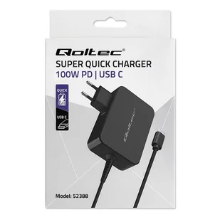 Ładowarka GaN Power Pro | 1xUSB-C | 100W | 5-20V | 3-5A | Czarna - Ładowarki do telefonów - miniaturka - grafika 8
