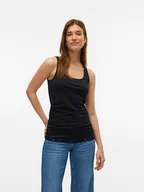 Koszulki i topy damskie - Vero Moda Top w kolorze czarnym - miniaturka - grafika 1