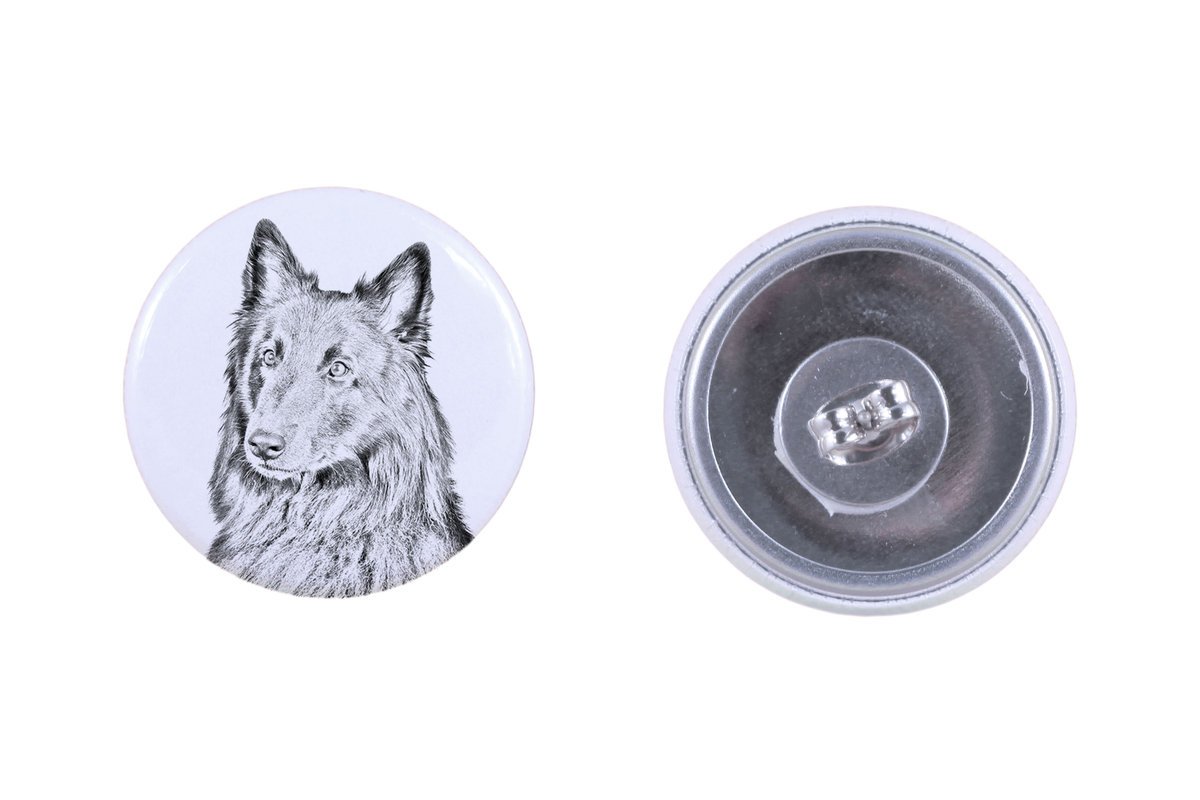 Owczarek belgijski, Belgijski pies pasterski - wyjątkowe kolczyki z psem, twój pupil na breloku, marka własna Art-Dog