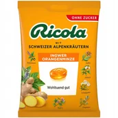 Inne słodycze - Ricola Ingwer & Orangenminze Cukierki bez Cukru 75 g - miniaturka - grafika 1