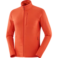 Bluzy sportowe męskie - BLUZA SALOMON ESSENTIAL LTWARM FZ M C23527 - miniaturka - grafika 1