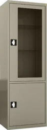 MDW/1s.7032 szafa lekarska 1-skrzydłowa 2-komorowa szara - Meble i wyposażenie gabinetów medycznych - miniaturka - grafika 1
