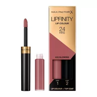 Szminki - Max Factor, Lipfinity, trwała pomadka do ust 16 Glowing, 2,3 ml + 1,9 g - miniaturka - grafika 1