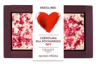 Czekolada biała z żurawiną - serce dla taty - Czekolada - miniaturka - grafika 1