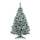 Choinki - Choinka sztuczna żyłkowa z białymi końcami 220 cm - miniaturka - grafika 1