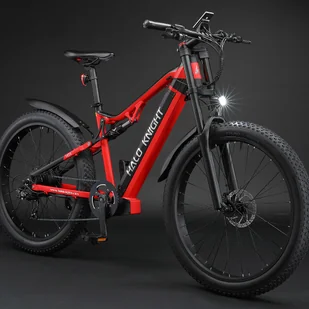 Halo Knight H03 Electric Bike, 1000W Motor, 48V 19.2Ah Battery, 27.5*3.0-inch Tire, 50km/h Max Speed, 90km Max Range, Hydraulic - Rowery elektryczne - miniaturka - grafika 8