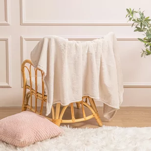 Koc 200 x 220 Pluszowy Mikrofibra Willy Beżowy - Koce - miniaturka - grafika 3