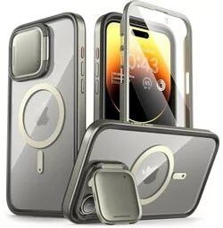 Supcase Etui pancerne i-Blason Shield Mag SP do MagSafe do iPhone 15 Pro Max, beżowo-przezroczyste - Etui i futerały do telefonów - miniaturka - grafika 1