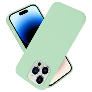 Etui ochronne Cadorabo do Apple iPhone 14 PRO MAX w kolorze zielonym Etui na telefon komórkowy Pokrowiec TPU Etui - Etui i futerały do telefonów - miniaturka - grafika 1