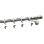 Karnisze - Karnisz pojedynczy 19 mm Zylinder satyna 160 cm - miniaturka - grafika 1