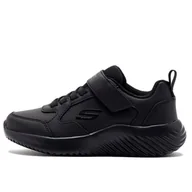 Buty dla dziewczynek - Buty dziecięce Skechers Bounder Power Study 405626LBBK - czarne - miniaturka - grafika 1