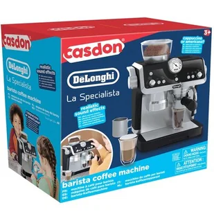 Zabawkowy ekspres do kawy ze spieniaczem do mleka DeLonghi Zestaw Małego Baristy - Zabawy w naśladowanie dorosłych - miniaturka - grafika 1