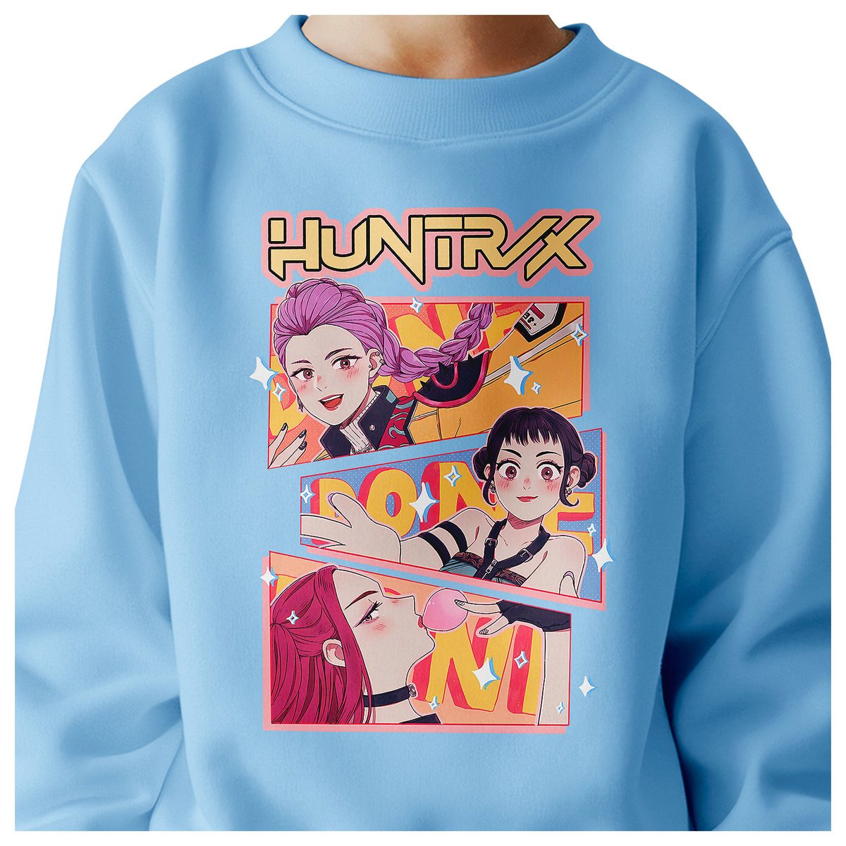 BLUZA DZIECIĘCA KPOP DEMON HUNTERS HUNTRIX 146-152 BAWEŁNIANA JAKOŚĆ