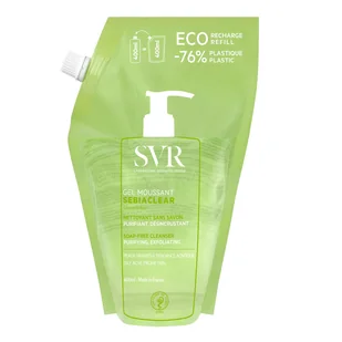 SVR Sebiaclear Gel Moussant, myjący żel pianka bez mydła oczyszczający pory, refill, 400 ml - Pianki do mycia twarzy - miniaturka - grafika 1