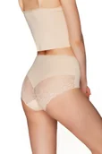 Komplety bielizny - Figi damskie z koronką Babell kod 155 beżowe  XXL - miniaturka - grafika 1