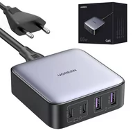 Ładowarki do telefonów - Ładowarka sieciowa UGREEN CD327 Nexode, 2x USB-C, 2x USB-A, GaN, 65W (szary) - miniaturka - grafika 1