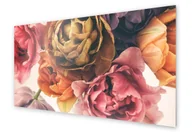 Dekoracje domu - Panel kuchenny HOMEPRINT Kadr kolorowych tulipanów 125x50 cm - miniaturka - grafika 1