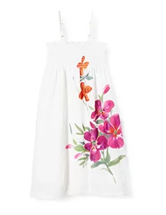Desigual Vest_cuautla Sukienka, Biały (Biały 1000), 98/104 Dziewczyna, Biały (biały 1000), 150 - Sukienki - miniaturka - grafika 1