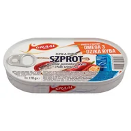 Konserwy i dania rybne - Graal Szprot w sosie pomidorowym chilli sriracha 170 g - miniaturka - grafika 1