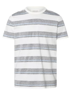 Tom Tailor - T-shirt męski, niebieski|biały - Koszulki męskie - miniaturka - grafika 1