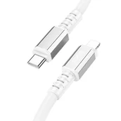 Kable USB - HOCO kabel Typ C do iPhone Lightning 8-pin PD 20W Strength X85 1m biały - miniaturka - grafika 1