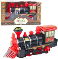 Pociągi dla dzieci - LeanToys Lokomotywa Klasyczna Elektryczna Czujnik Przeszkód Światła Dźwięki - miniaturka - grafika 1