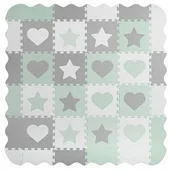 Maty piankowe - Mata Piankowa Puzzle Edukacyjna Dla Dzieci Kojec 151X151Cm Ricokids - miniaturka - grafika 1