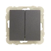 Wyłączniki światła i elektryczne - Efapel Włącznik krzyżowy LOGUS 90 Grafit - miniaturka - grafika 1