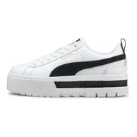 Sneakersy damskie - BUTY DAMSKIE PUMA MAYZE LEATHER SNEAKERSY SKÓRZANE NA PLATFORMIE BIAŁE TRAMPKI 37 - miniaturka - grafika 1