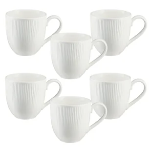 Zestaw kubków porcelanowych 400 ml 6 sztuk BONITA - Kubki - miniaturka - grafika 1