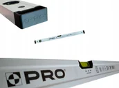 Poziomice, łaty, miary - POZIOMICA BIAŁA WSKAŹNIK POZIOMU I PIONU SPADEK 2% 80 CM - miniaturka - grafika 1