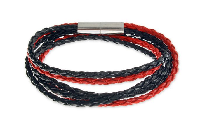 Długa Bransoletka Z Plecionych Rzemieni