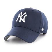 Czapki dla dzieci - 47 Brand, Czapka z daszkiem dziecięca MLB New York Yankees Kids Cap, B-RAC17CTP-NY, Granatowa - miniaturka - grafika 1