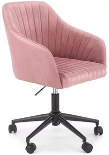 Fotel biurowy, krzesło biurowe Halmar Nowoczesny fotel obrotowy FRESCO - różowy - Fotele i krzesła biurowe - miniaturka - grafika 1