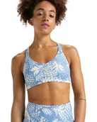 Biustonosze - Roxy Biustonosz sportowy HEART INTO IT BRA PT Damski Fioletowy M - miniaturka - grafika 1