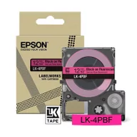 Taśmy do drukarek barwiące - Epson LK-4PBF taśma 12 mm, czarny na fluorescencyjnym różu, oryginalna - miniaturka - grafika 1