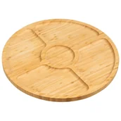Tace i patery - Taca bambusowa na przekąski 35 cm - miniaturka - grafika 1